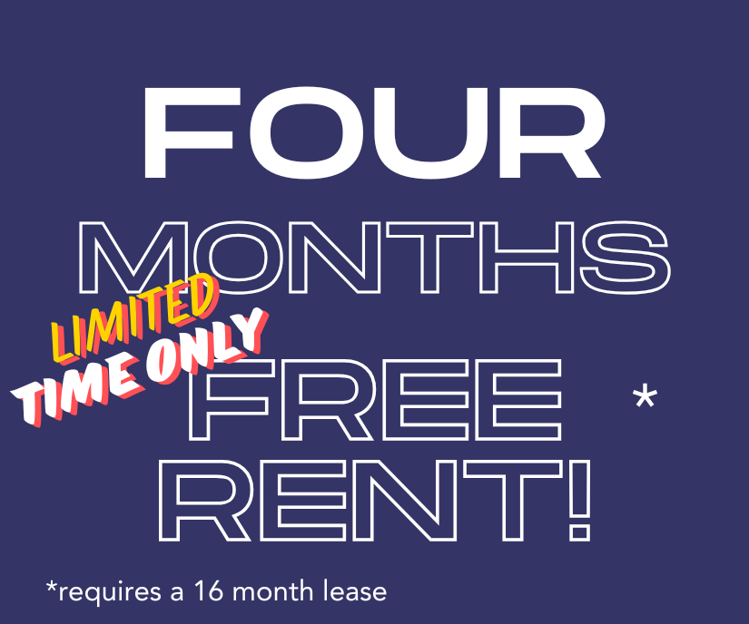 Four Months Free on a 16 month lease